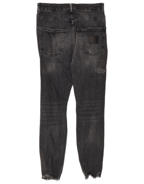 Zara Jean skinny vieilli pour homme EU 38 Small W30 L26 Noir