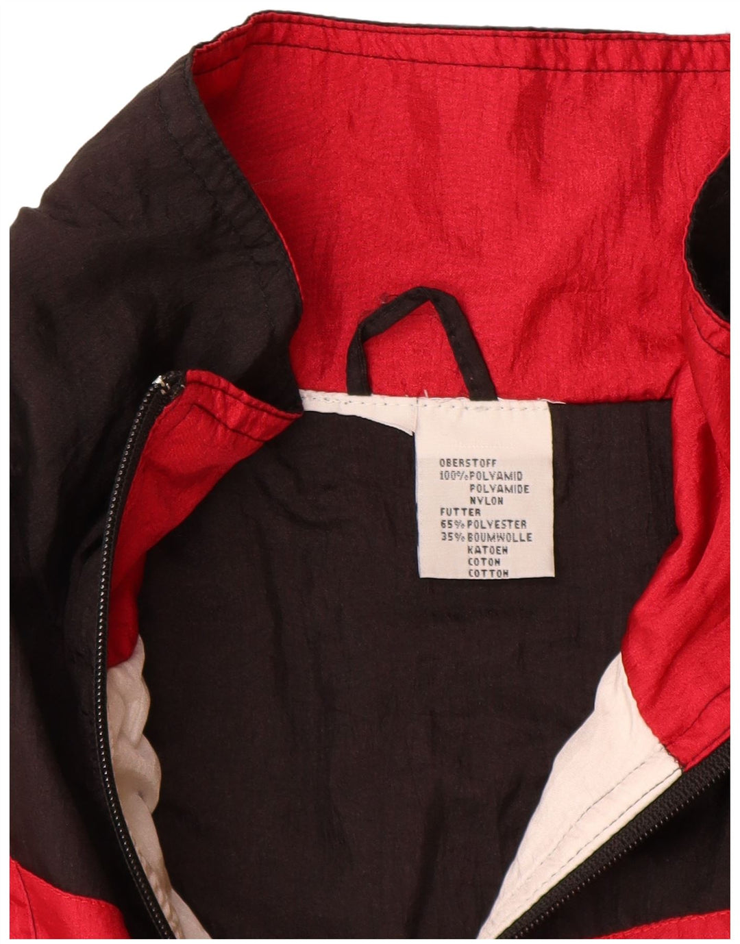 VINTAGE Veste de Survêtement Homme XL Multicolore Colourblock Polyamide