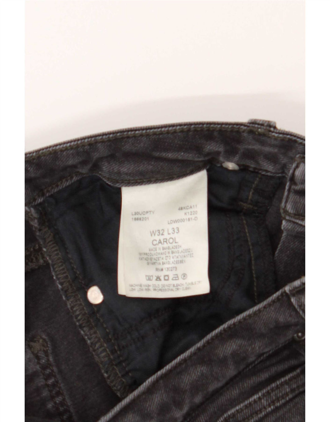 Lee Jean Droit Carol Femme W32 L26 Gris Coton