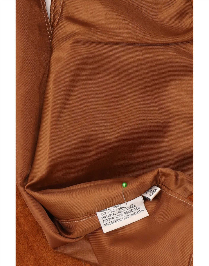 Pionier Gilet en daim pour homme en cuir marron moyen