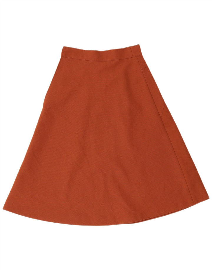 jupe trapèze femme vintage W24 Petit Marron