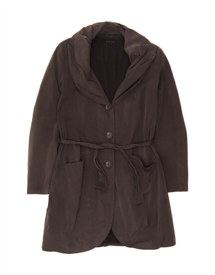 SISLEY Womens Overcoat IT 44 Medium Grey Polyester Vintage Sisley and Second-Hand Sisley from Messina Hembry 