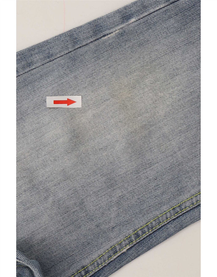 Dondup Jean court cargo effet vieilli pour femme W28 L24 Bleu