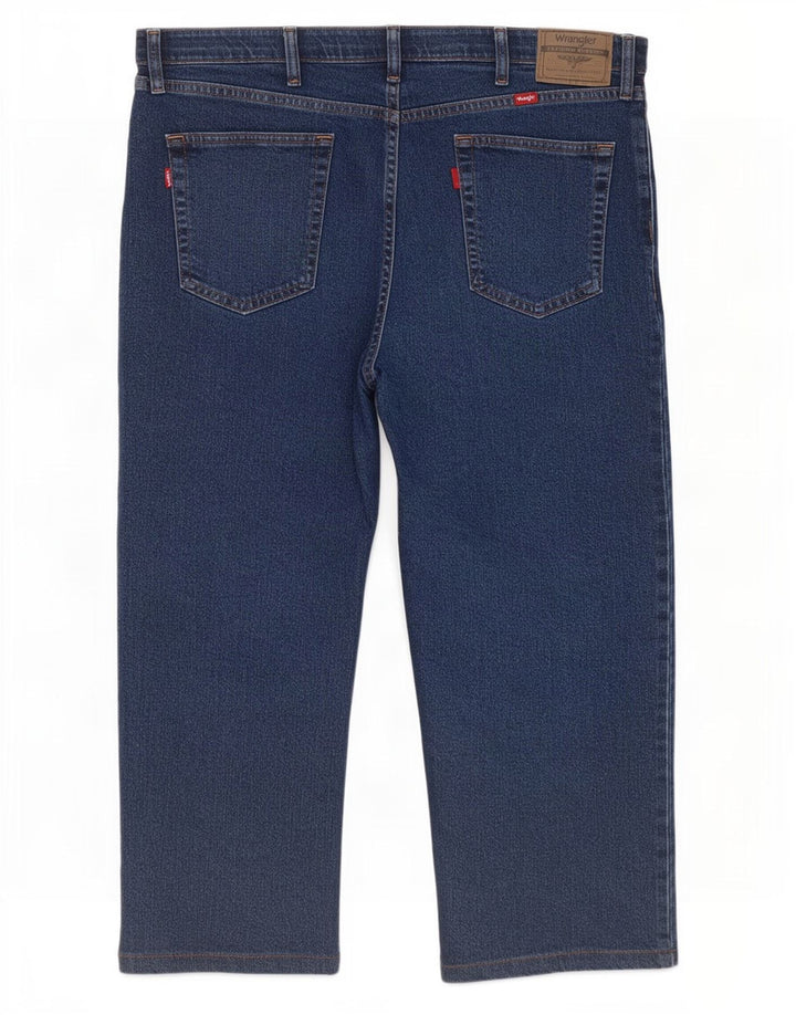Wrangler Jean Capri Coupe Regular Homme W40 L23 Bleu Marine Coton