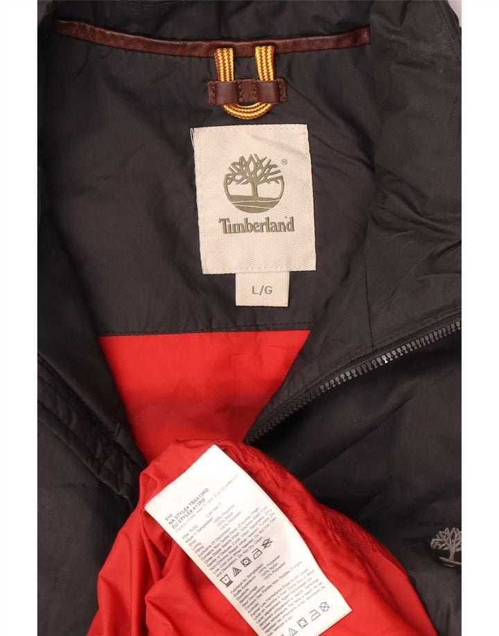 Timberland Gilet rembourré pour homme UK 40 Large Noir Polyester