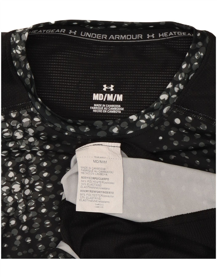 Under Armour T-Shirt Graphique Femme UK 12 Noir Moyen Polyester