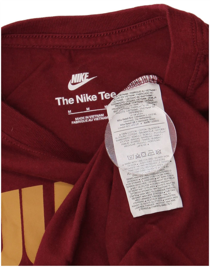 NIKE T-shirt graphique pour homme en coton bordeaux moyen