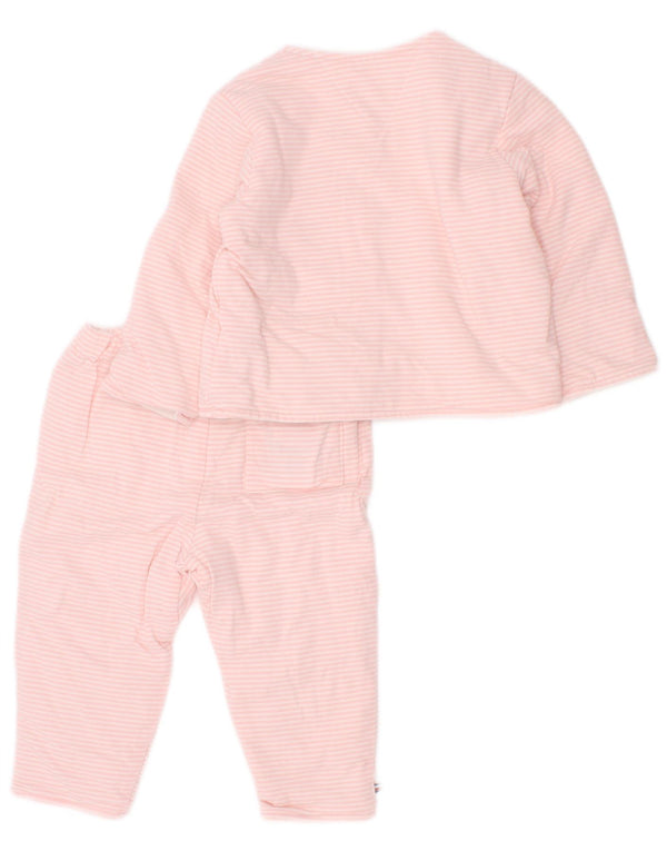 Tommy Hilfiger Survêtement complet graphique pour bébé fille 3-6 mois Rose à fines rayures