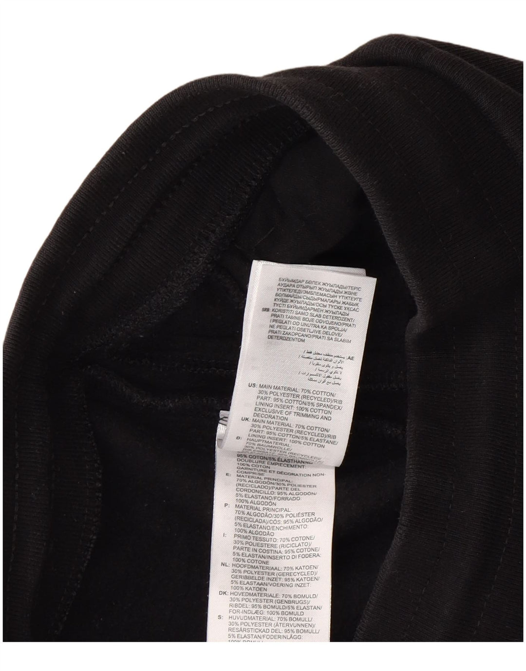 Adidas Pantalon de survêtement pour homme en coton noir moyen