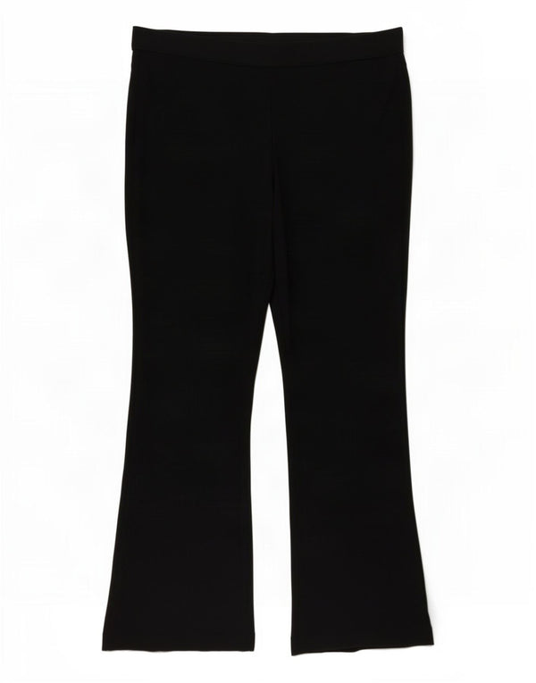 Marks & Spencer Pantalon décontracté bootcut pour femme UK 18 XL W38 L27 Noir