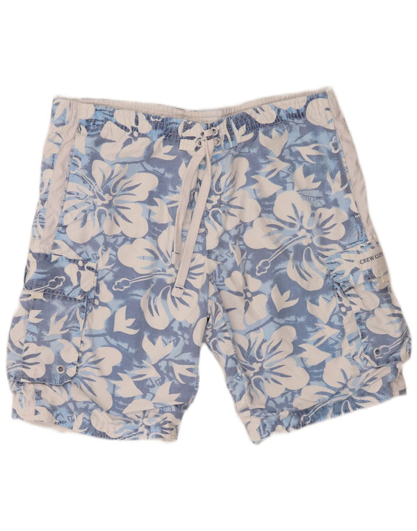 Crew Clothing Short de Bain Homme XL W38 Bleu Floral Polyester