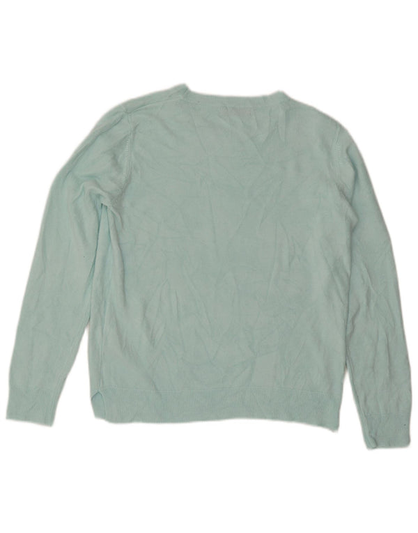 Marks & Spencer Pull col bateau pour femme UK 14 Large Turquoise