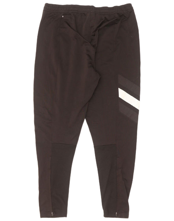 Adidas Pantalon de survêtement pour femme UK 18 XL Noir Colorblock Polyester