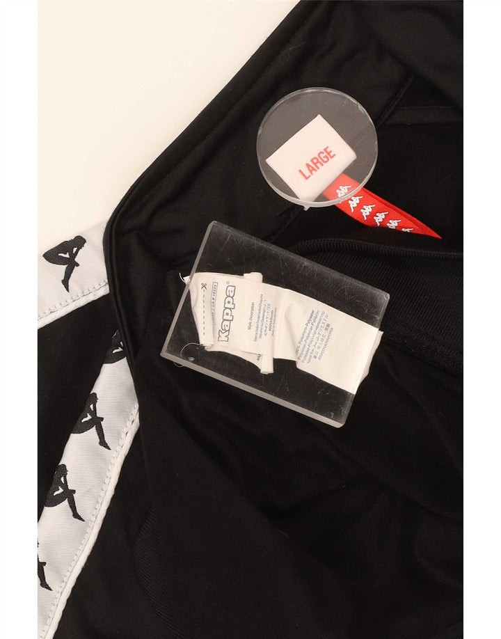 Kappa Veste de survêtement graphique pour femme UK 16 Large Noir Colourblock
