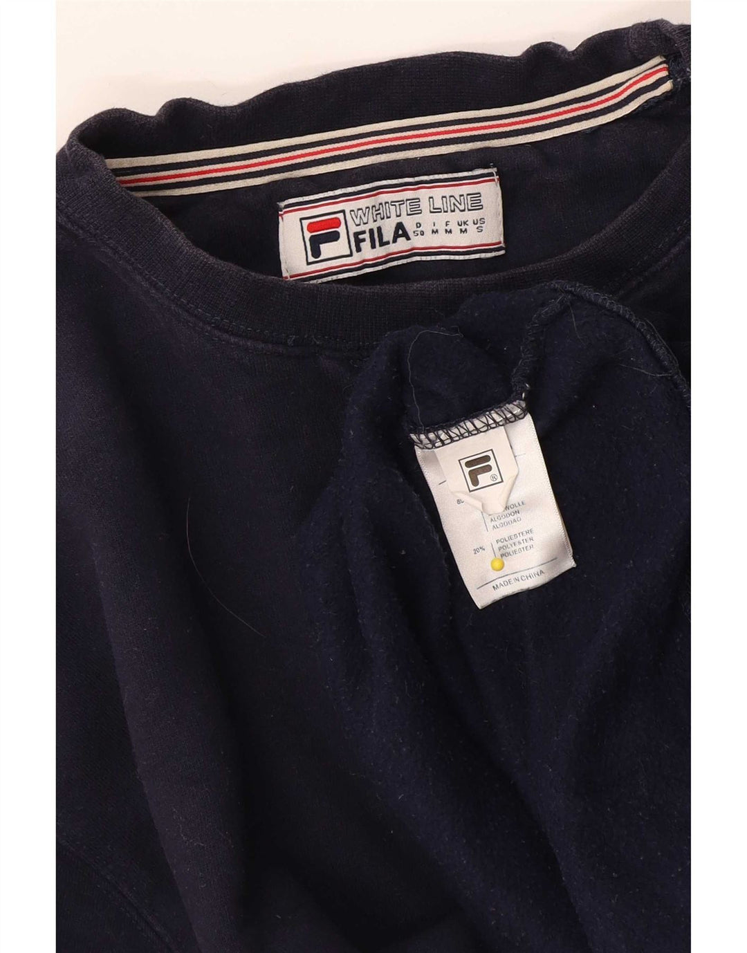 Fila Sweat-Shirt Homme Bleu Marine Moyen Coton