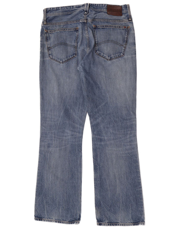 Tommy Hilfiger Mens Larkee Bootcut Jeans W34 L32 Blue Cotton