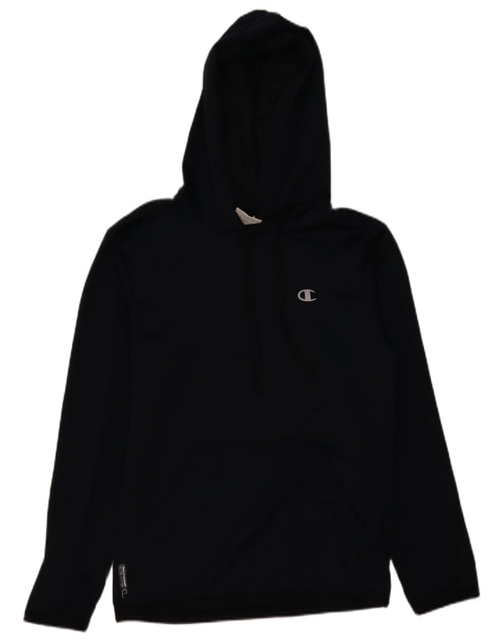 CHAMPION Pull à capuche homme petit bleu marine polyester
