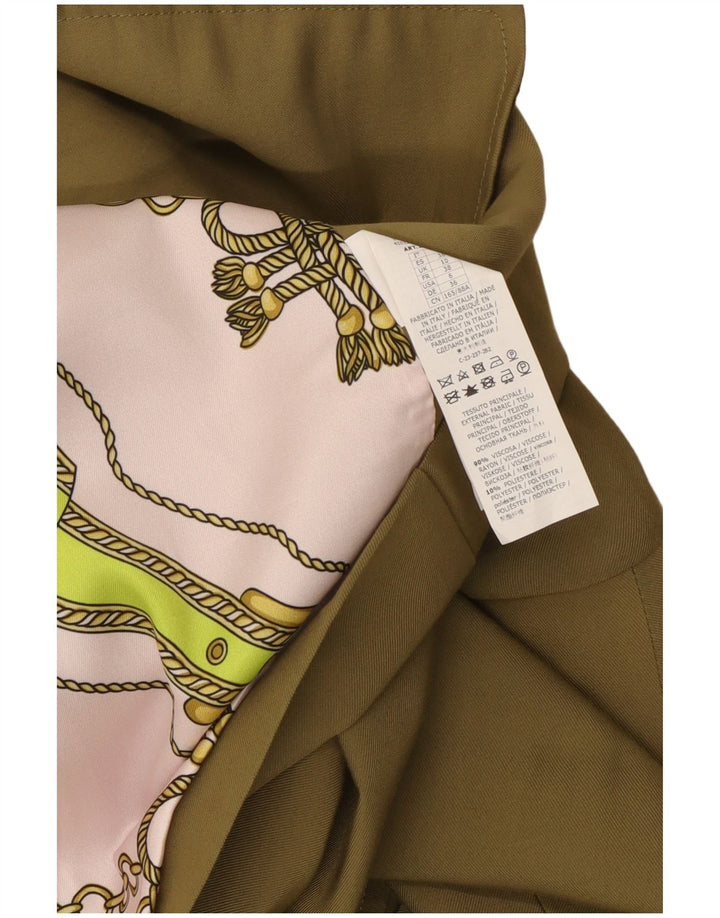 Anna Molinari Veste blazer double boutonnage pour femme UK 10 Small Kaki