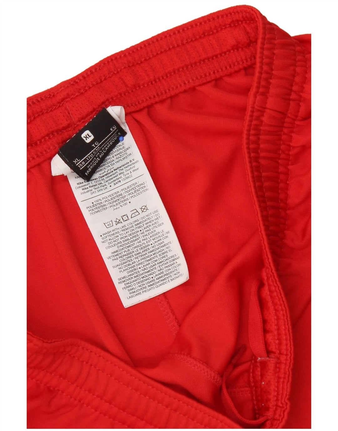 Nike Short de sport garçon 13-14 ans XL Rouge Polyester