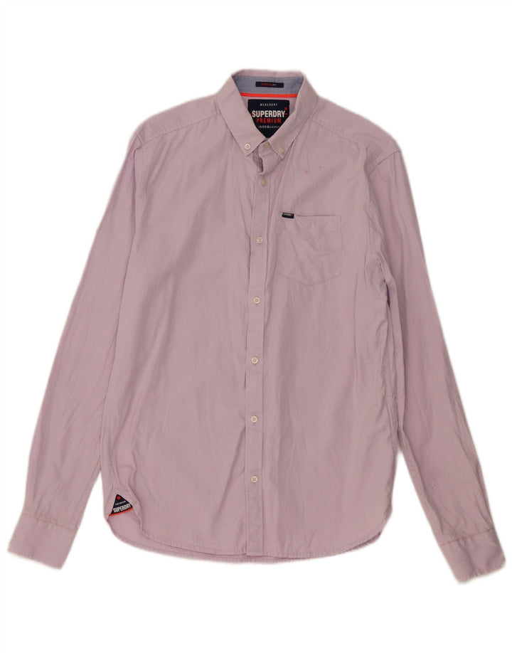 Superdry Chemise Regular Fit Homme Rose Petit