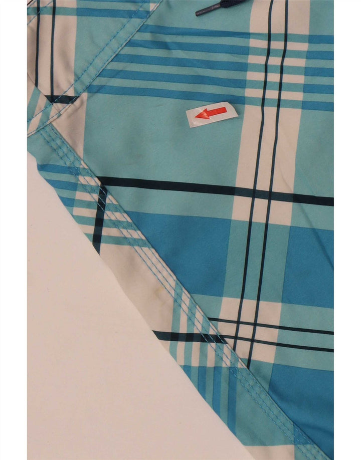 Hurley Short de Bain Graphique Garçon 5-6 Ans Bleu Carreaux Polyester