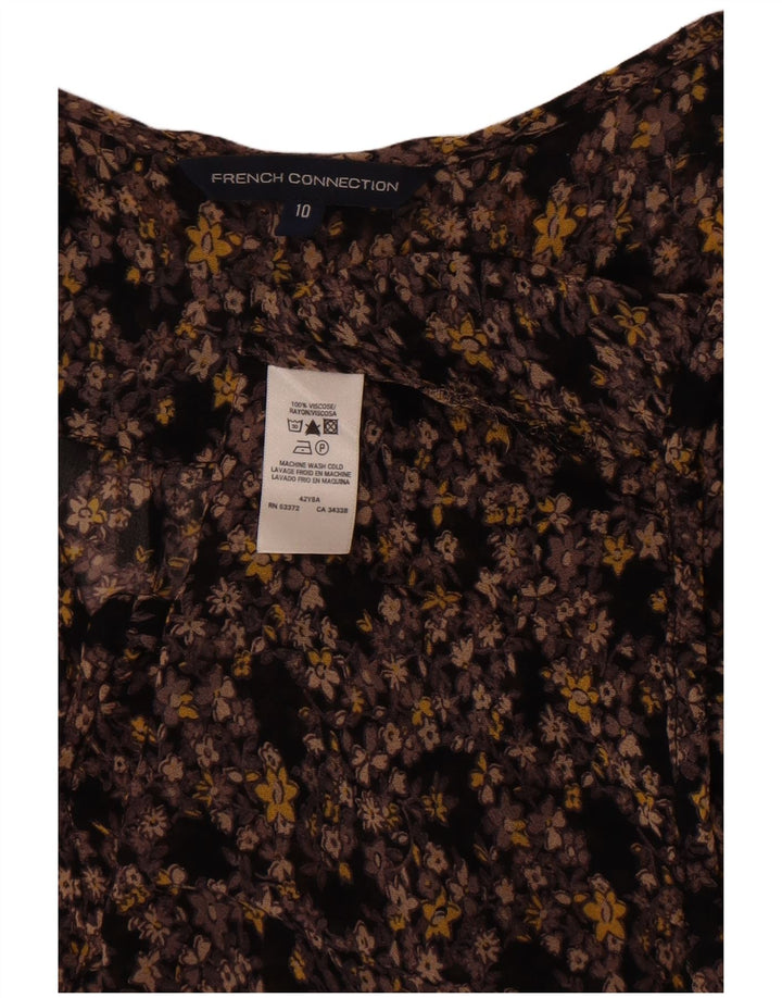 French Connection Chemisier transparent pour femme UK 10 Small Multicolore