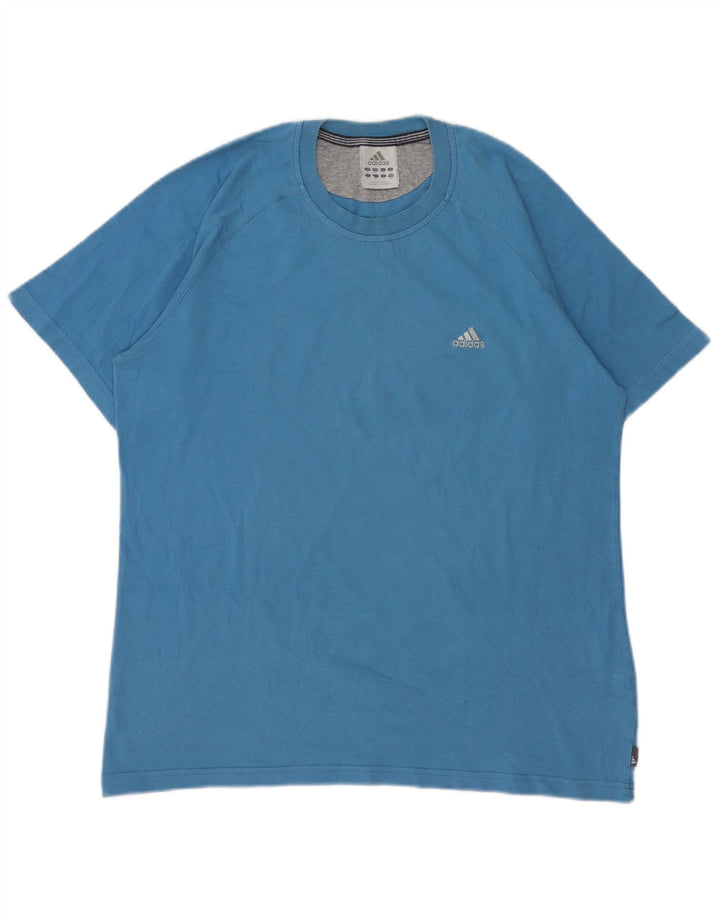 Adidas T-Shirt Homme Top Bleu Moyen Coton