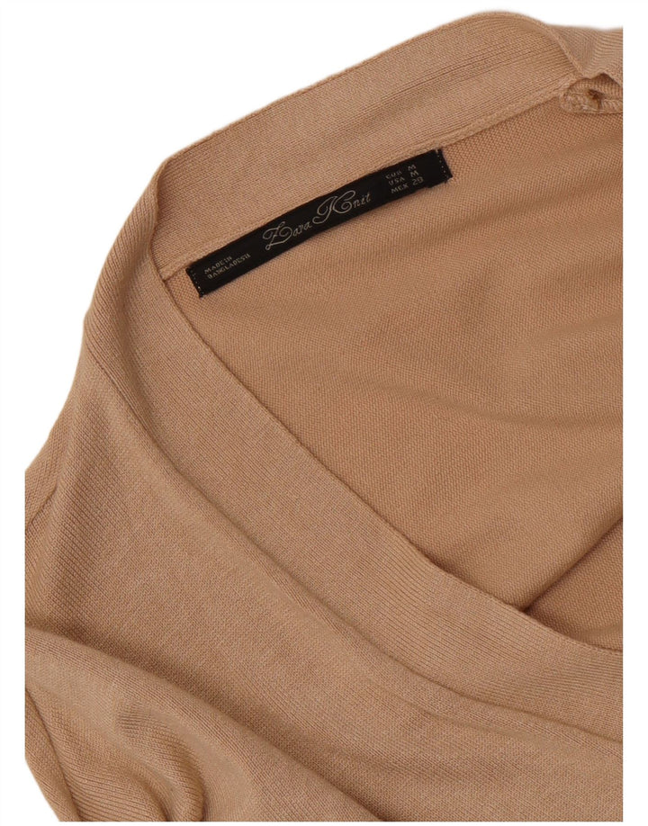 Zara Cardigan ouvert surdimensionné chauve-souris pour femme UK 14 Beige moyen