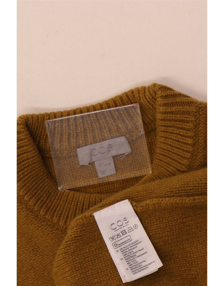 Cos Pull à col rond pour homme en laine marron