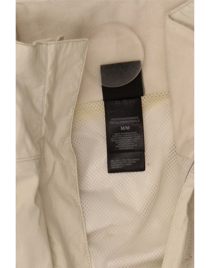 The North Face Veste de pluie à capuche pour femme UK 14 Medium White Nylon