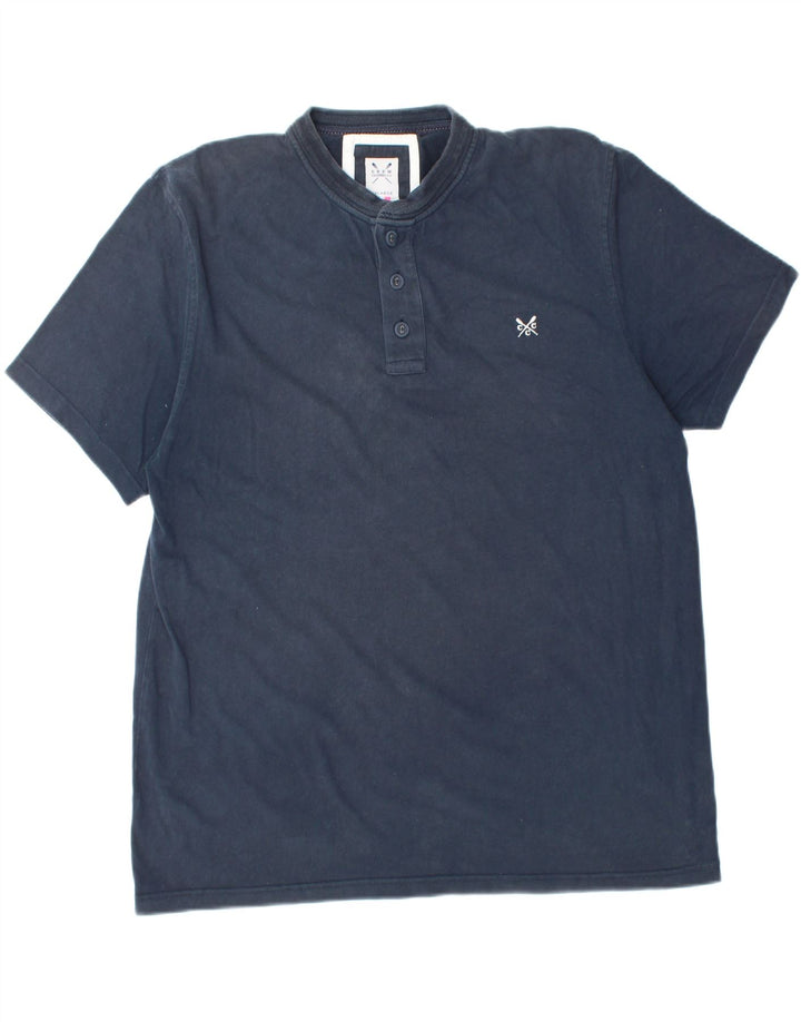 CREW CLOTHING Polo Homme 2XL Bleu Marine Coton