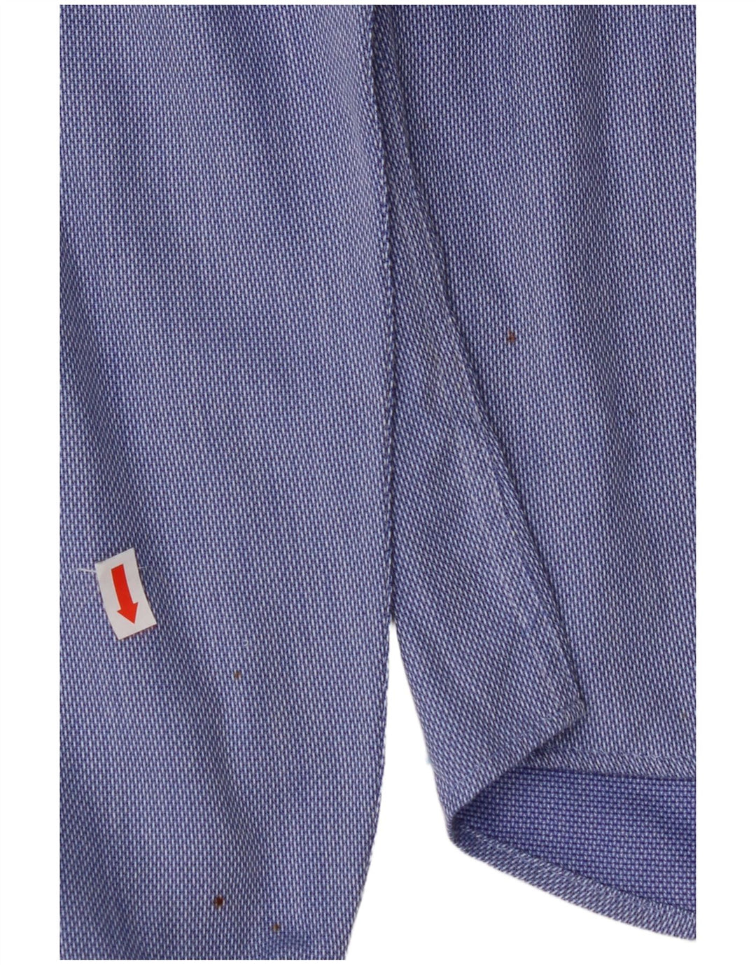 ROCCOBAROCCO Mens Shirt Size 42 Large Blue Flecked Cotton