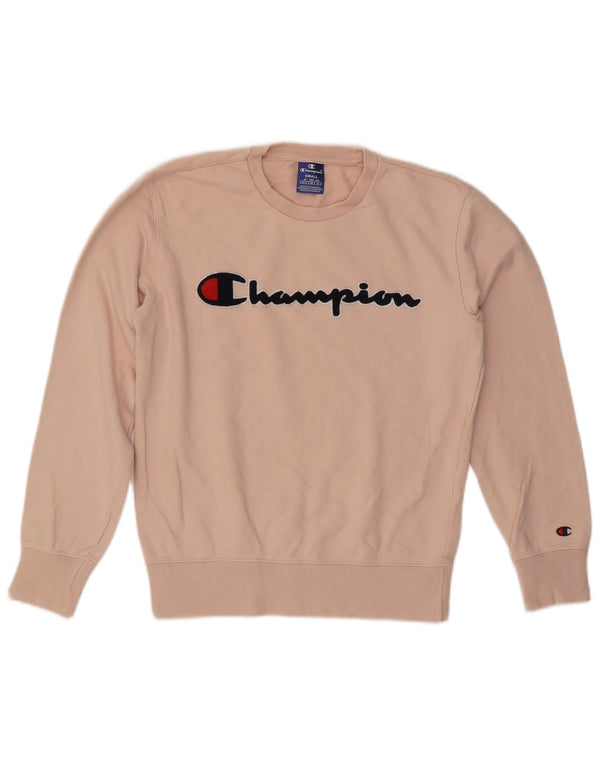 Champion Sweat-shirt graphique pour femme UK 10 Petit coton rose