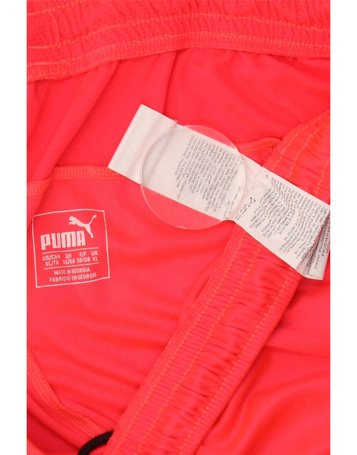 Puma Short de Sport XL Homme Rouge à Pois Polyester