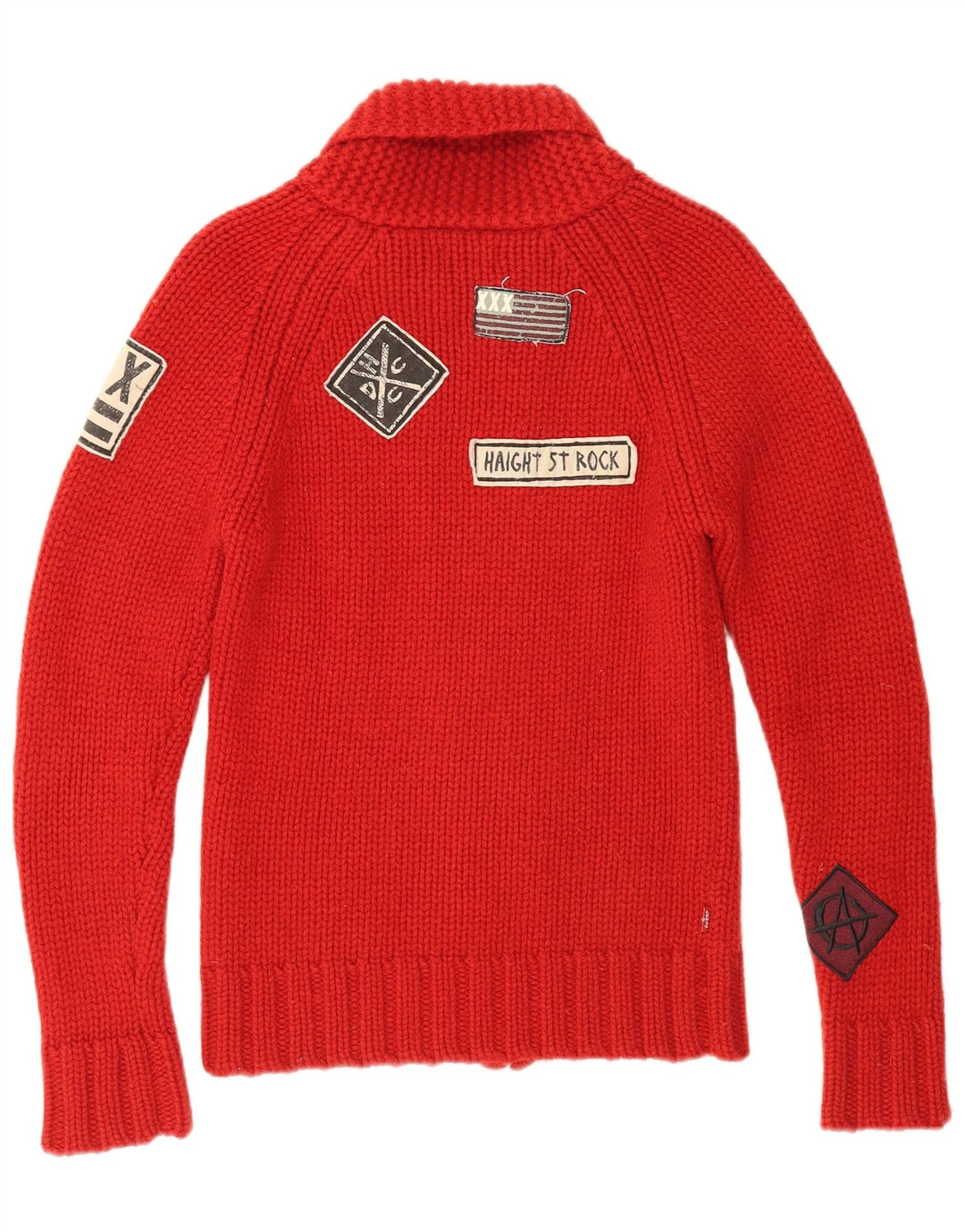 LEVI'S Pull Cardigan Graphique Fille 10-11 ans Petit Rouge Laine