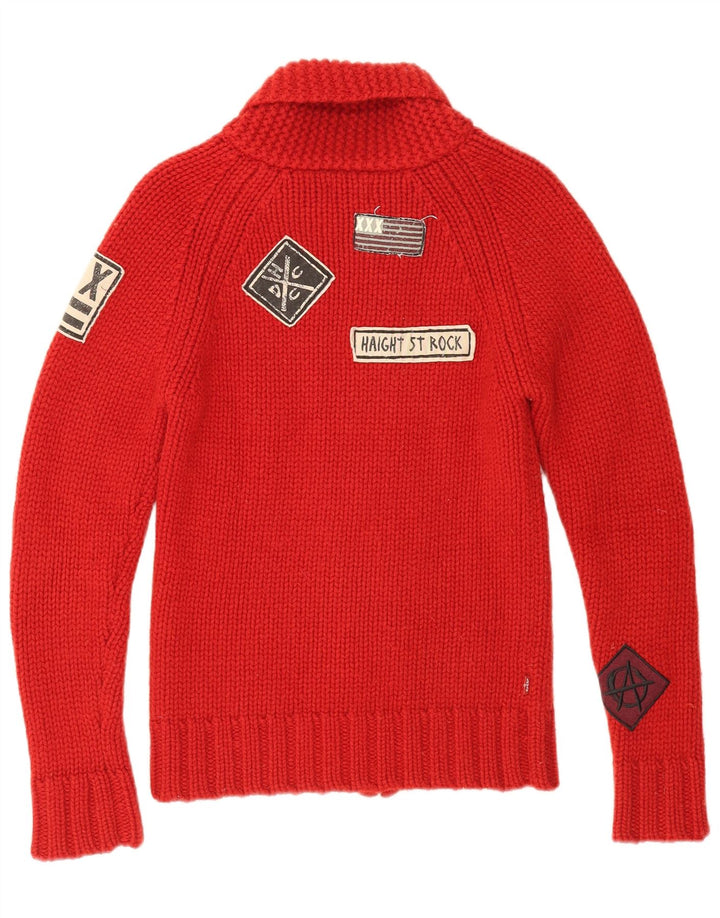 LEVI'S Pull Cardigan Graphique Fille 10-11 ans Petit Rouge Laine