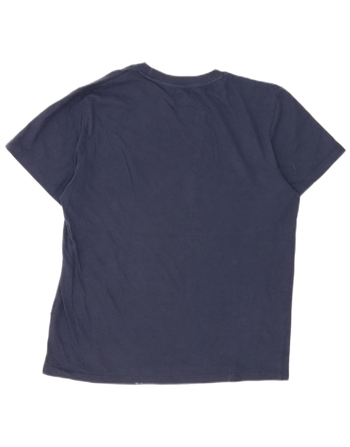 Jack & Jones T-Shirt Graphique Homme Bleu Marine Moyen Coton