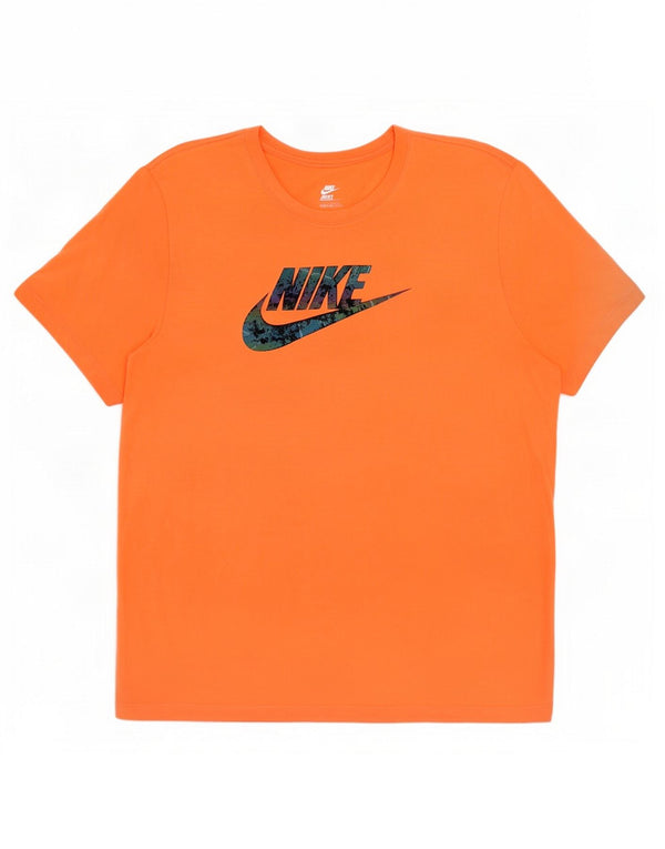 Nike T-shirt graphique pour homme en coton orange moyen