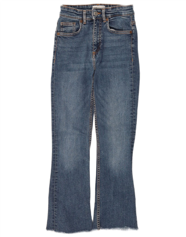 Zara Jean Bootcut Femme EU 34 2XS W24 L26 Bleu