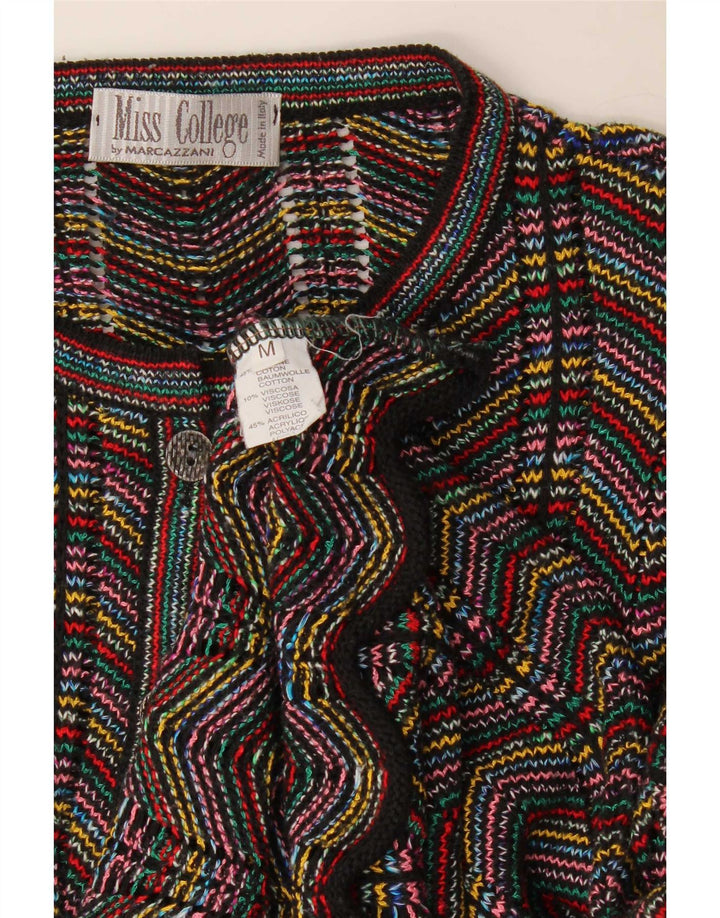 College By Marcazzani Pull Cardigan Femme UK 14 Moyen Multicolore