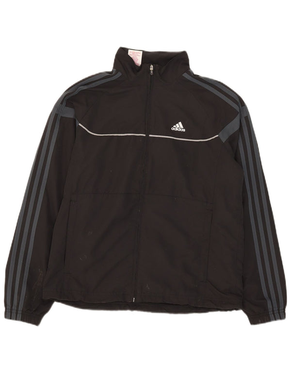 Veste de survêtement Adidas Garçon Climalite 13-14 ans Gris Polyester