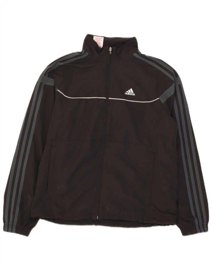 Veste de survêtement Adidas Garçon Climalite 13-14 ans Gris Polyester