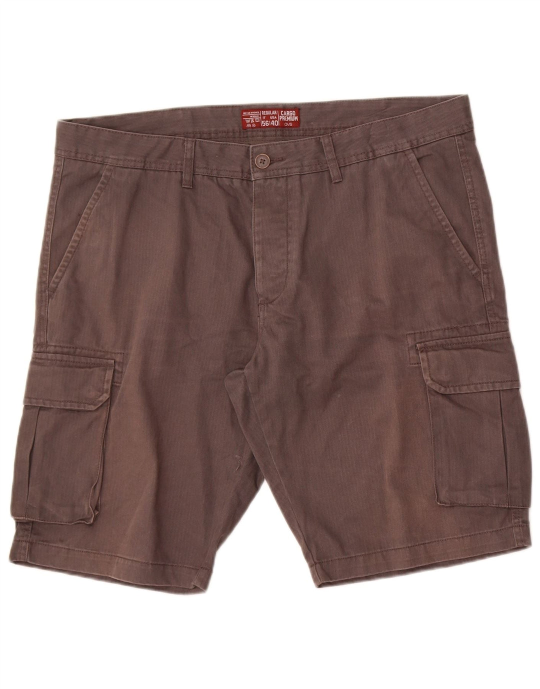 OVS Short Cargo Regular Homme IT 56 3XL W40 Gris Coton