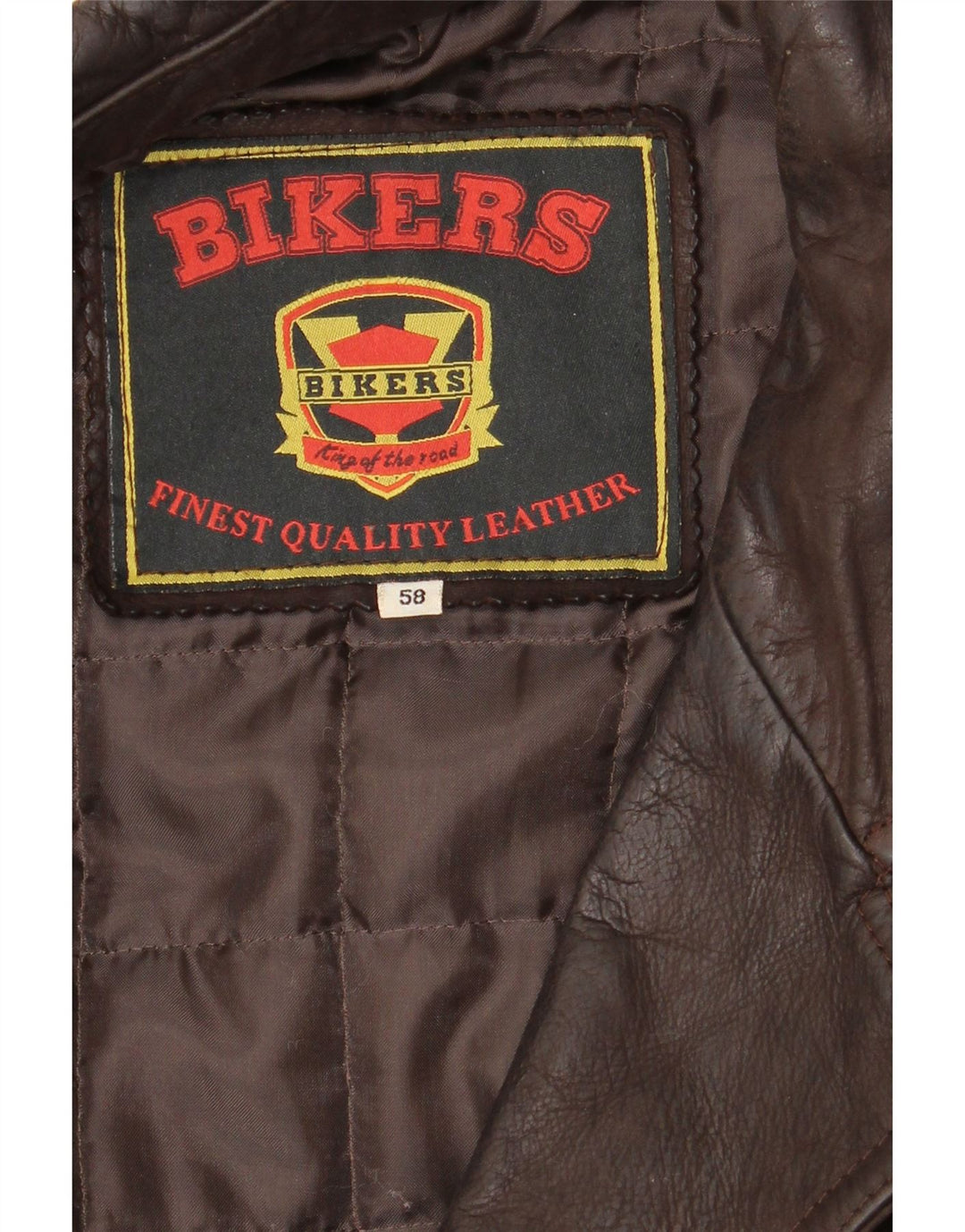 BIKERS Veste blazer en cuir à 4 boutons pour homme IT 58 4XL Cuir marron