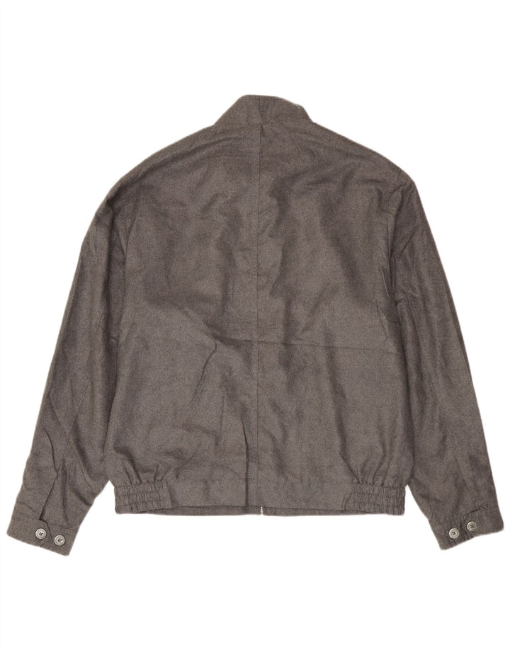 Marks & Spencer Veste Bomber Homme UK 38 Moyen Argent Polyester