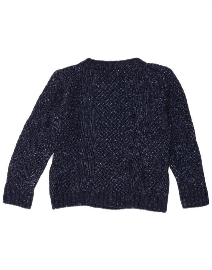 Massimo Dutti Pull col bateau pour femme UK 12 Bleu marine moyen