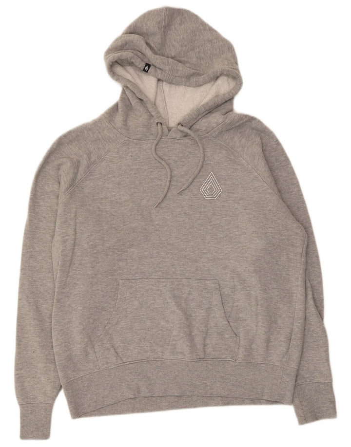 Volcom Sweat à capuche pour femme US 10 Large Gris Coton