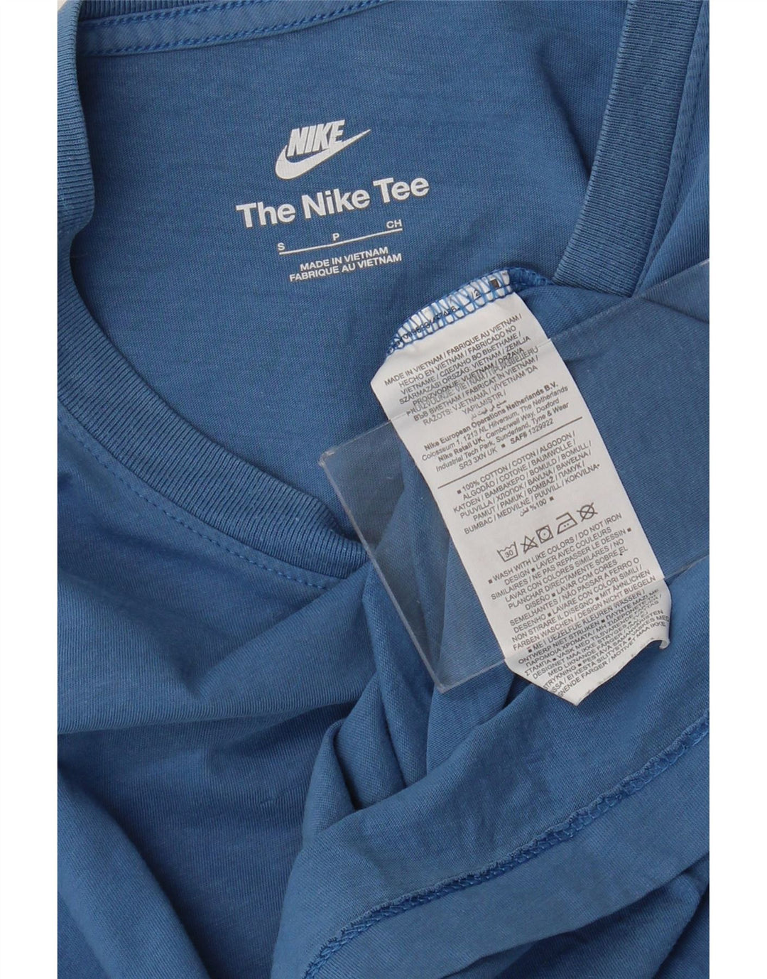 Nike T-Shirt Homme Petit Bleu Coton