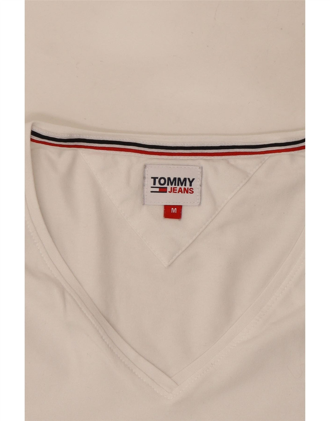 Tommy Hilfiger T-shirt pour femme UK 12 Medium Blanc