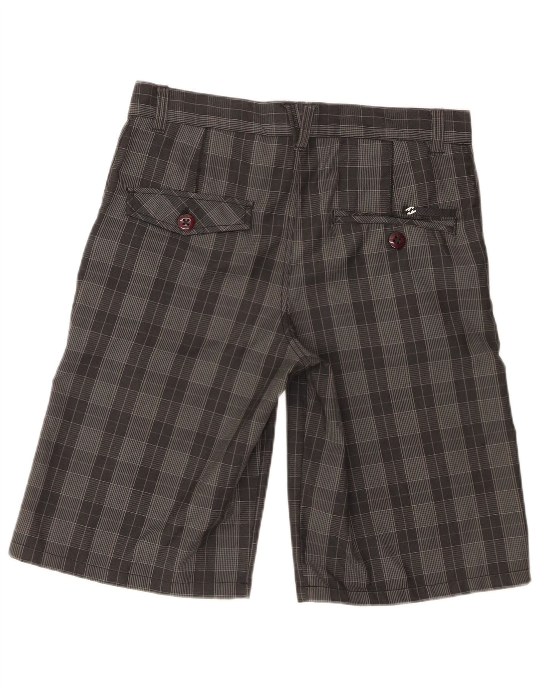 Billabong Short Chino Garçon 15-16 ans W32 Gris Carreaux Polyester